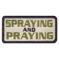 Nivka SPRAYING AND PRAYING velcro 3,5 x 7,5 cm