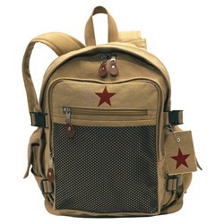 Batoh DELUXE VINTAGE STAR KHAKI