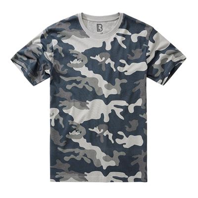 Triko Oeko-Tex krtk rukv maskovan GREY CAMO