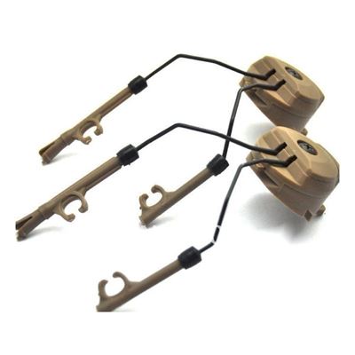 Rail adapter set na helmu pro headset PELTOR PSKOV DESERT